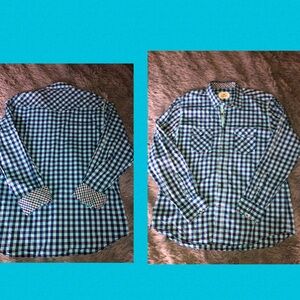 Bugatchi Shaped Fit Button Dwn Lng Slv Flip Cuff Checker/Plaid Print Luxury Shrt